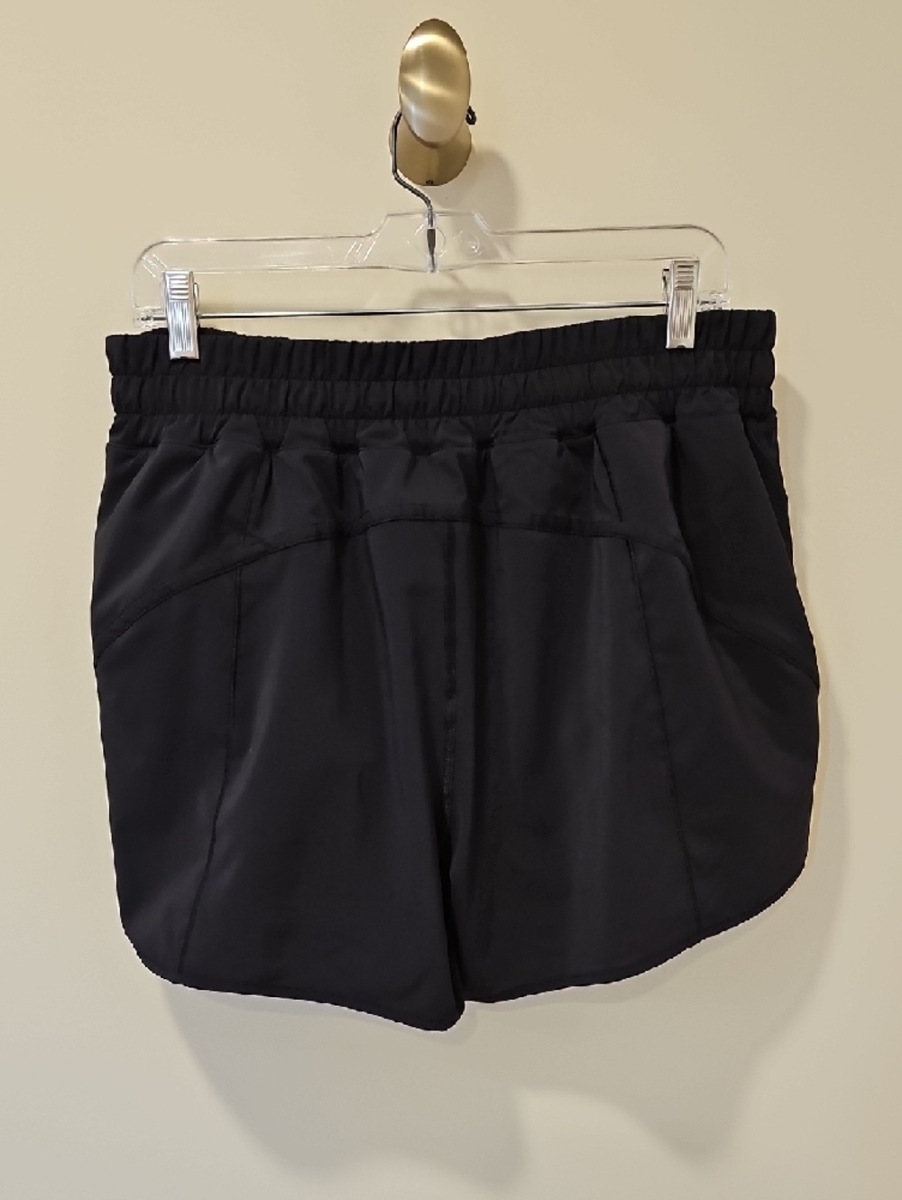 lululemon athletica Black Track That Shorts; Size 14; EUC; 5" Inseam - Picture 2 of 6
